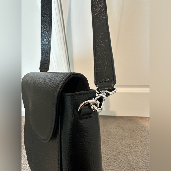 Shay Bandolier Black Crossbody Bag with Chain Strap (silver!) - Picture 6 of 16